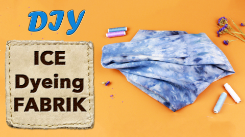  DIY Ice Dyeing Fabric 